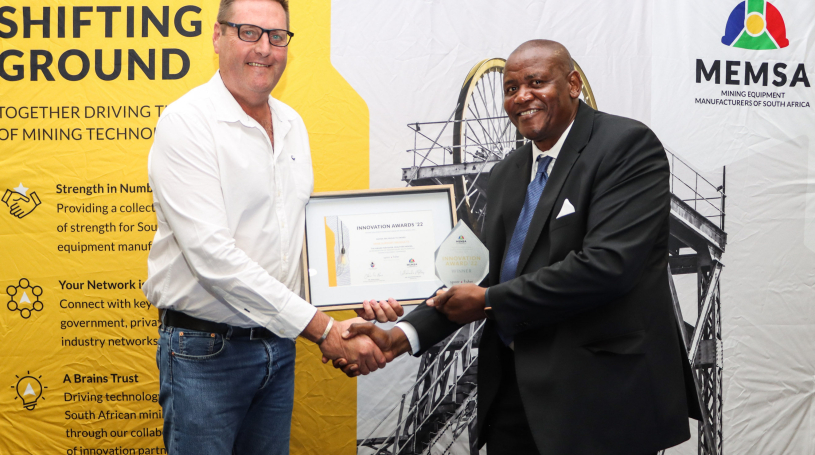 Winner: Innovation for Safer, Healthier Mining Mine Support Products for the development of the Rocnet Modular Safety Net