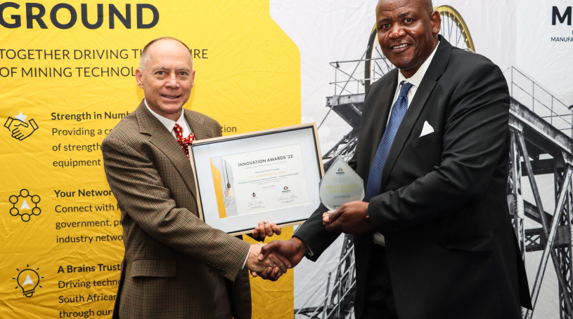 Winner: Innovation in Hard Rock Mining – the Navin Singh Award Hydro Power Equipment (HPE) for the development of the Isidingo Drill and Drill Guide.