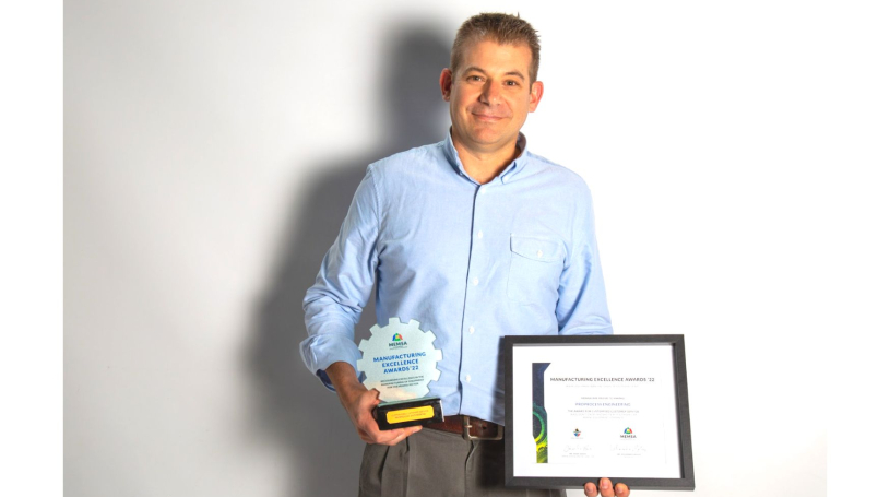 Mark Marcus accepted the award on behalf of ProProcess Engineering
