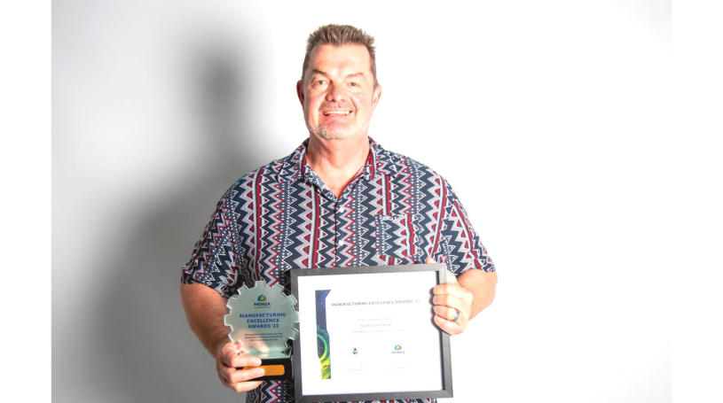 Alan Mabbett accepted the award on behalf of Rham Equipment
